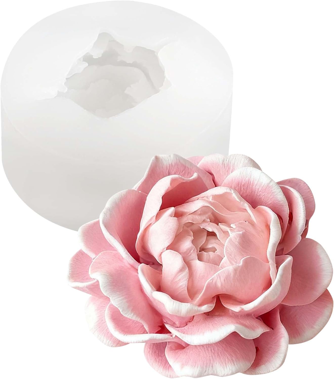 Jasmine Flower Candle Molds, 3D Flower Molds Silicone, Flexible Effortless Demoldable Silicone Molds for Candles, Resin Casting, Soap, Beeswax, Home Decor & Wedding Gifts