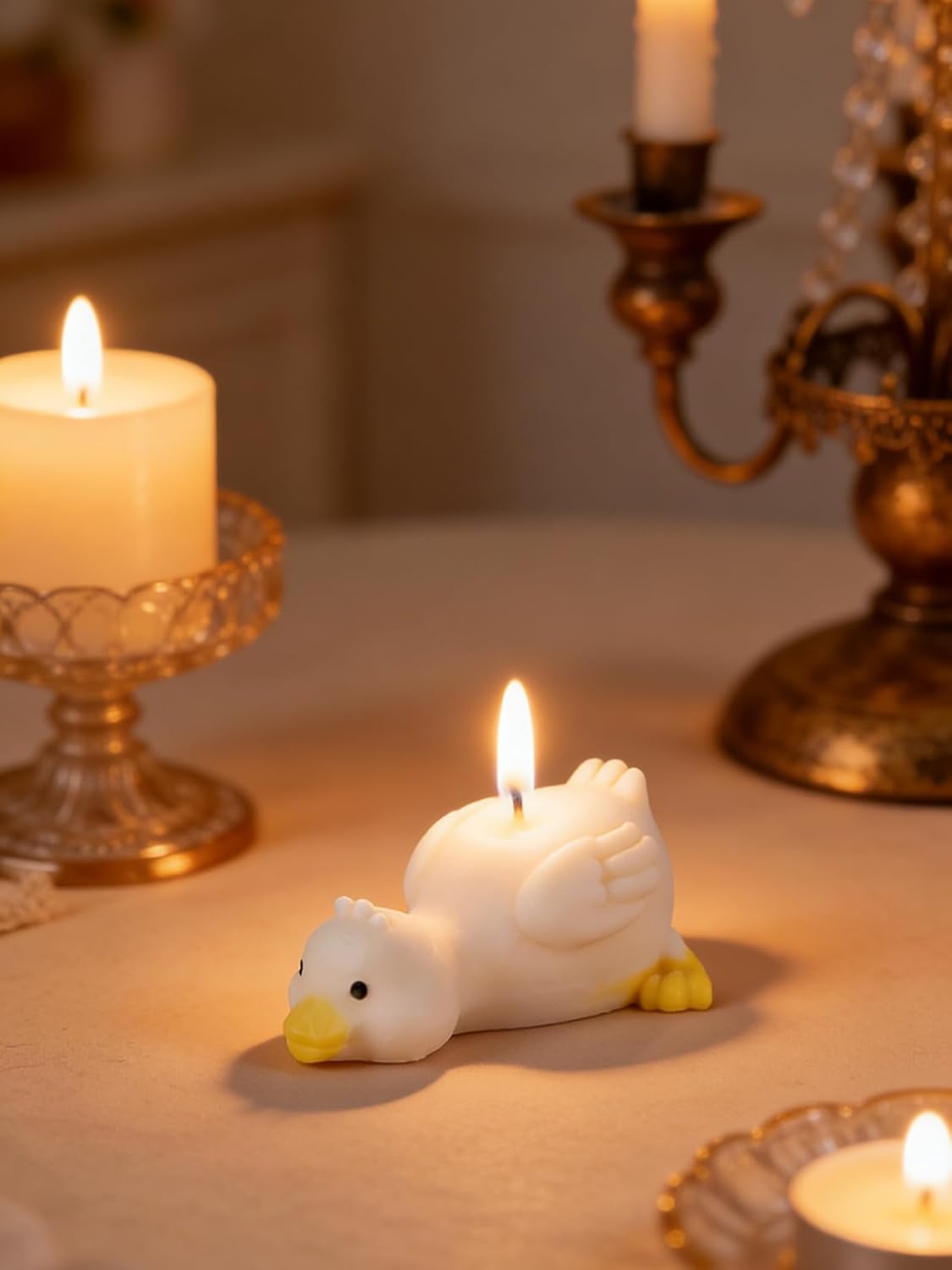 Duck Silicone Mold, 2 Pieces Duck-Shaped Fondant Mold, Reusable Ducks Soap Mold Candle Chocolate Mold Animal Resin Mold for Cake Topper, DIY Crafts, Plaster Home Decoration(Duck)