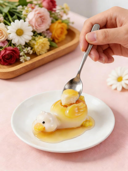 Duck Silicone Mold, 2 Pieces Duck-Shaped Fondant Mold, Reusable Ducks Soap Mold Candle Chocolate Mold Animal Resin Mold for Cake Topper, DIY Crafts, Plaster Home Decoration(Duck)