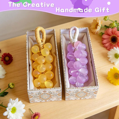 Silicone Grape Soap Mold Kit for Soap Making, DIY Handmade Soap Mold with 6 Colourful Twine and 2 Threading Tools, Reusable Soap Making Supplies for Crafts, Gifts & Beginners (Grape)