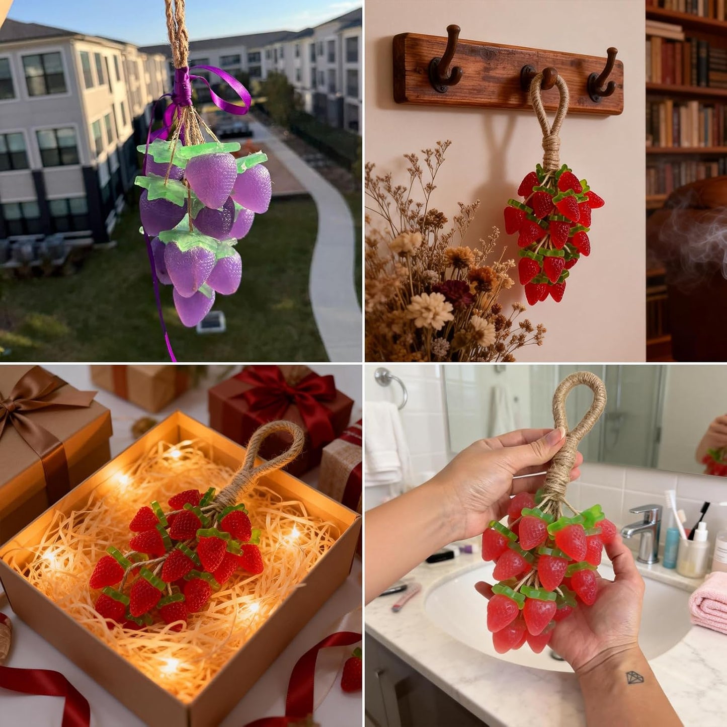 DIY Silicone Strawberry Shaped Grape Soap Molds Exquisite Soap Making Kit Moldes para Jabones Artesanales Grape Soap Mold for Handmade Soap Making Gift Christmas